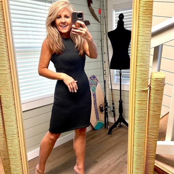 🔥VTG Lauren Ralph Lauren, Soft Tweed Body-Con Dress, Stretch, Pull-On, EUC, S - Picture 10 of 15